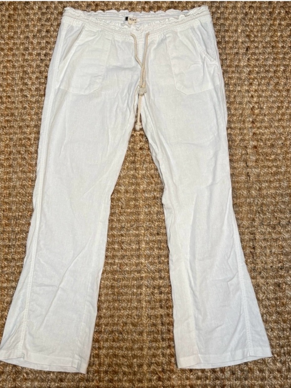 Roxy Drawstring Linen Pants